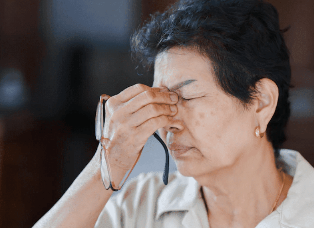 Inﬂamação nos olhos