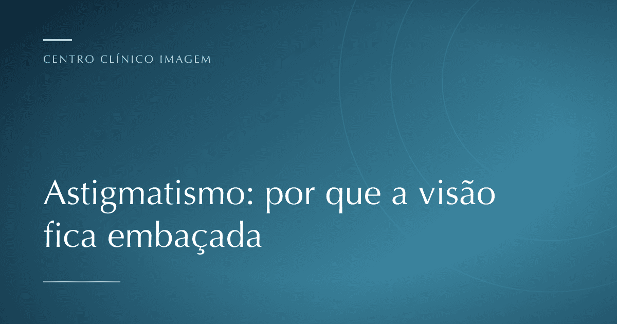 Ilustração comparando o formato normal da córnea com a curvatura irregular característica do astigmatismo